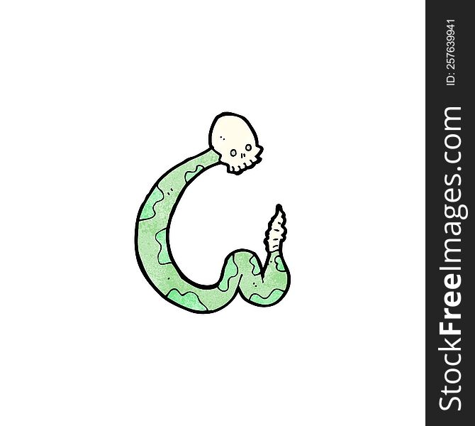 Cartoon Spooky Serpent