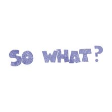 Retro Cartoon So What Symbol Royalty Free Stock Image