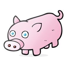 Cartoon Piglet Royalty Free Stock Photography