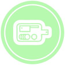 Free Chopping Board Circular Icon Stock Photography - 257644792