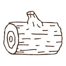 Free Log Charcoal Drawing Stock Images - 257649684