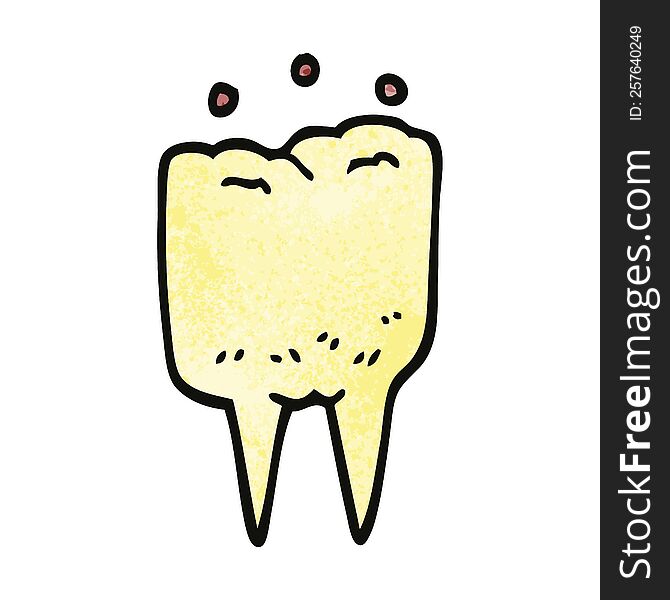 cartoon doodle tooth