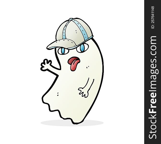 cartoon spooky ghost. cartoon spooky ghost