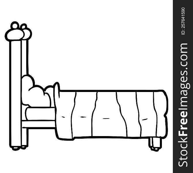 cartoon bed. cartoon bed