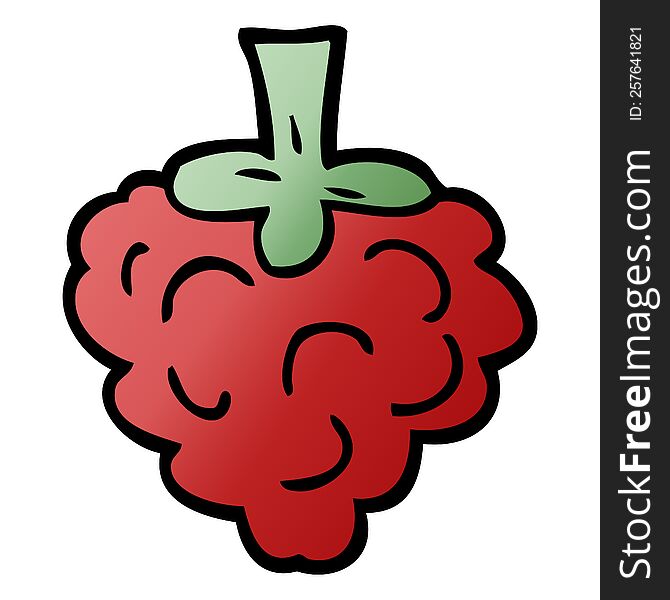 Cartoon Doodle Raspberry