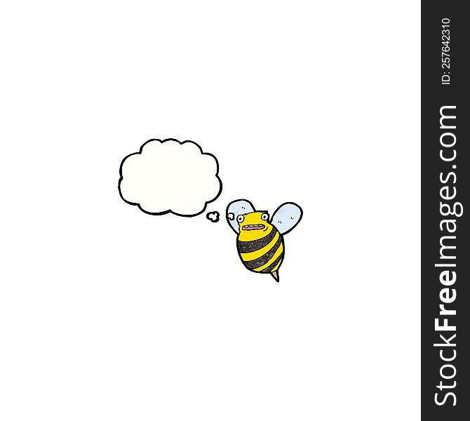 cartoon fat bee