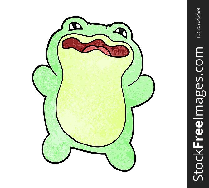 Cartoon Doodle Frog