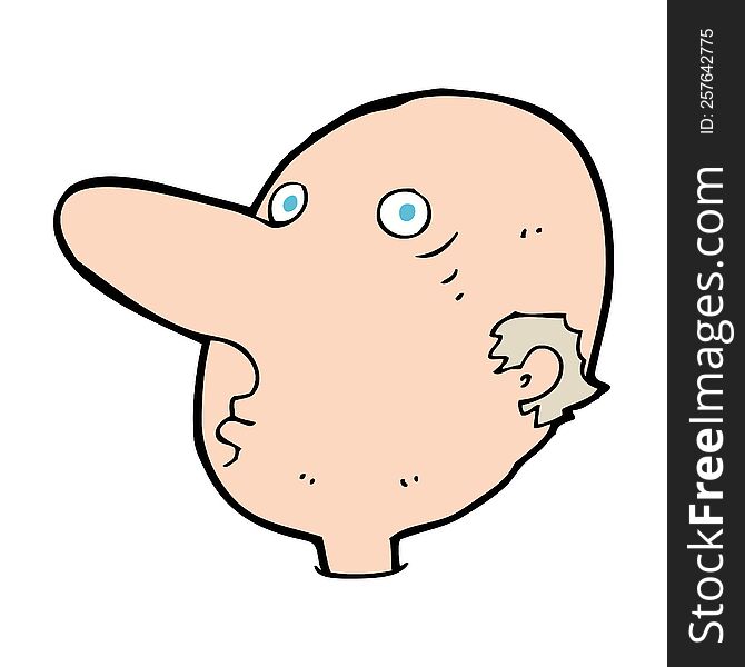 Cartoon Balding Man