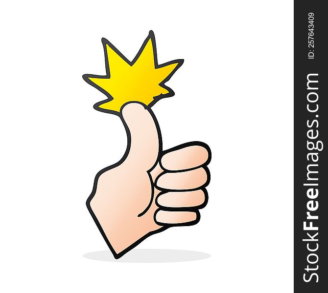 Cartoon Thumbs Up