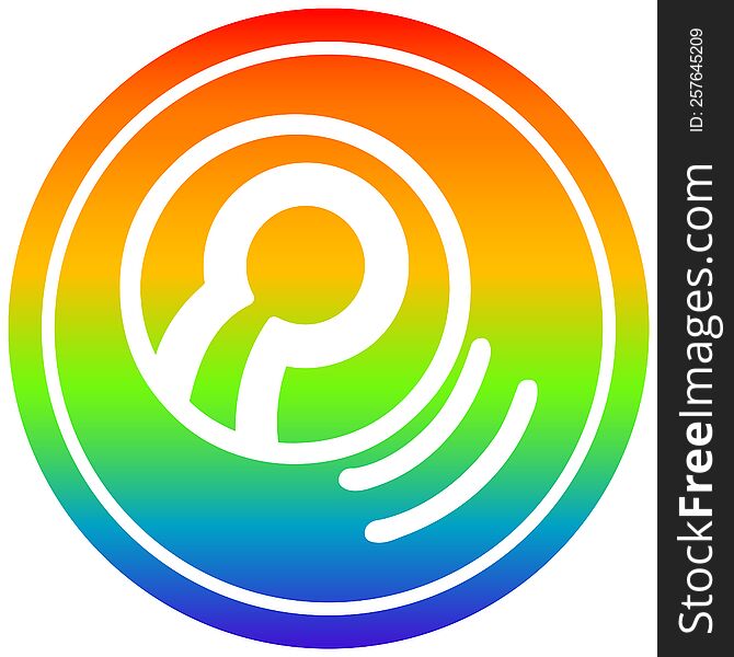 tennis ball circular icon with rainbow gradient finish. tennis ball circular icon with rainbow gradient finish