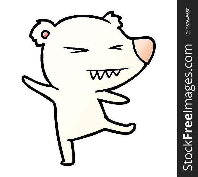 dancing polar bear cartoon. dancing polar bear cartoon