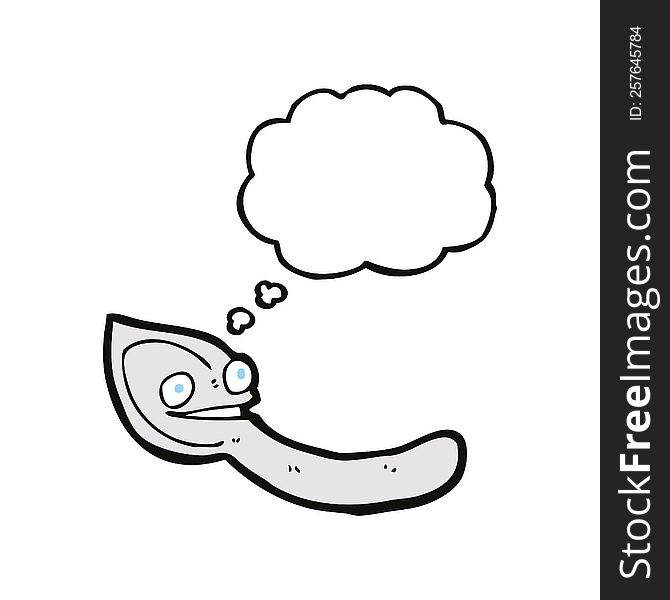 Cartoon Spoon With Thought Bubble