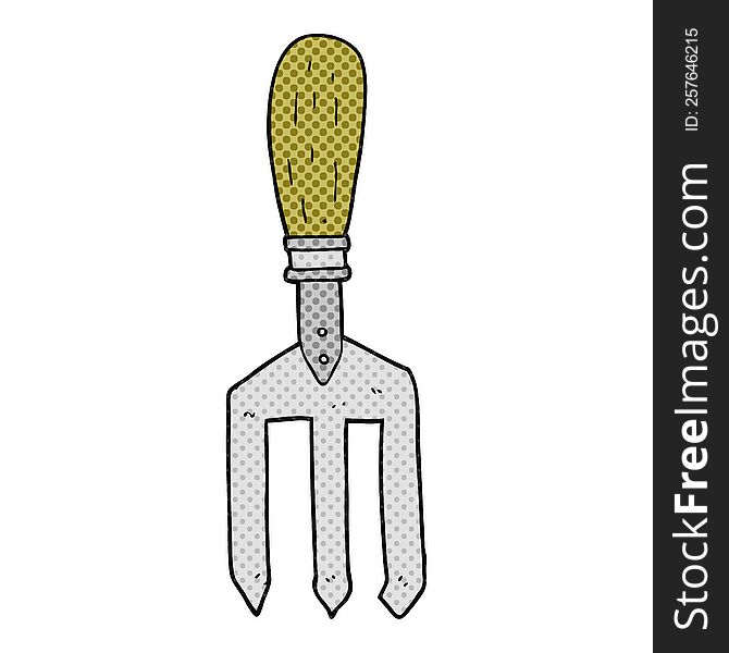 Cartoon Garden Fork