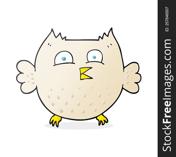 Cartoon Happy Owl