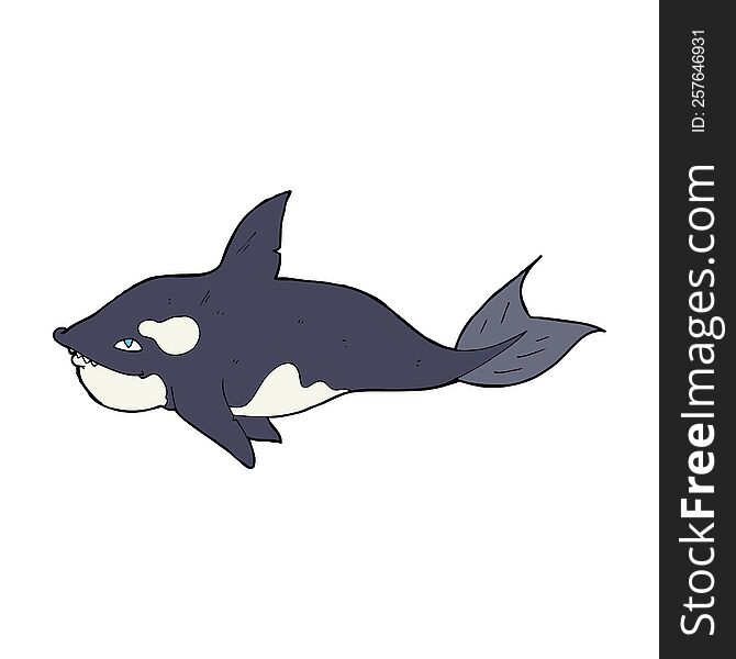 Cartoon Killer Whale