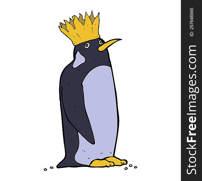 Cartoon Emperor Penguin