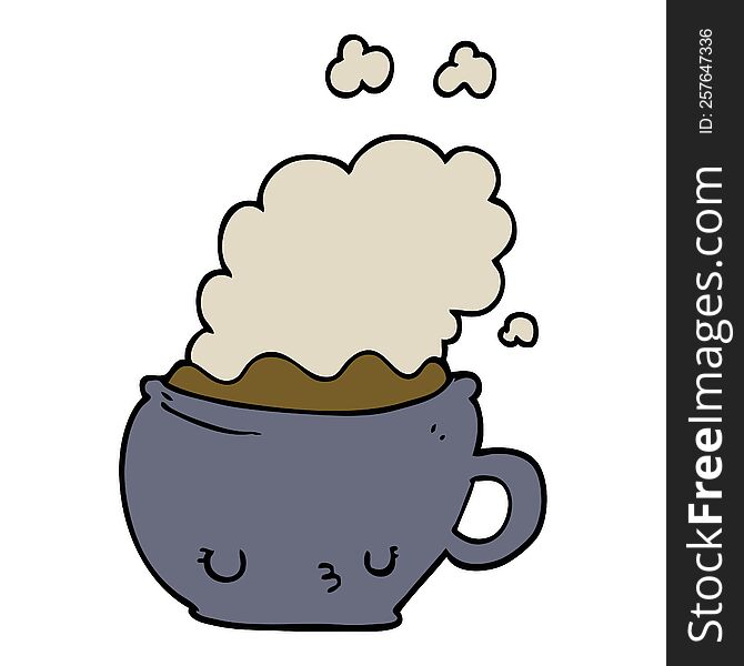 Cute Cartoon Coffee Cup