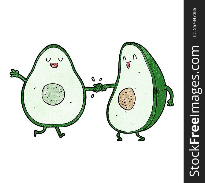 cartoon dancing avocados. cartoon dancing avocados