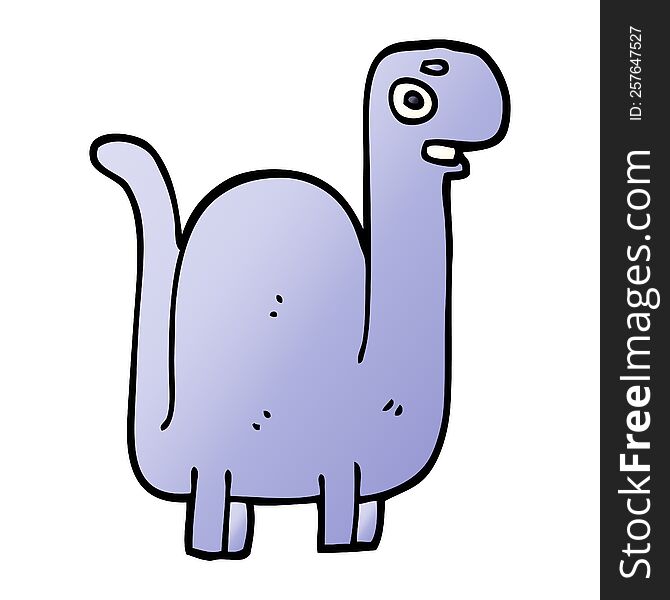 Cartoon Doodle Prehistoric Dinosaur