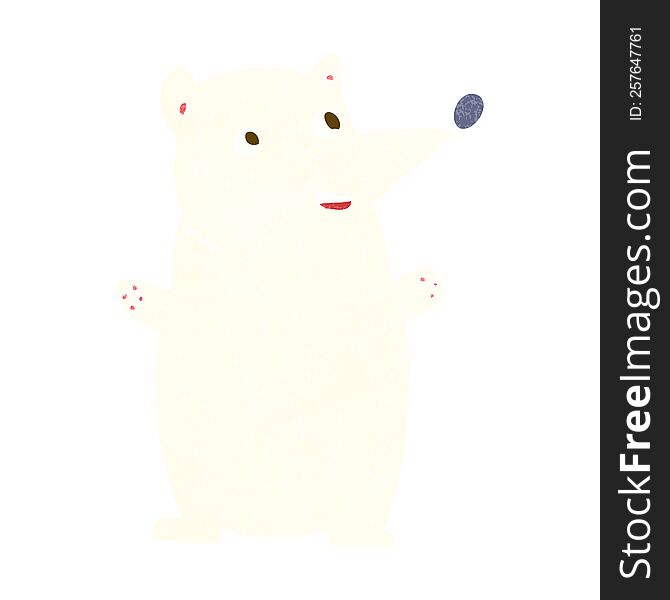 funny cartoon polar bear