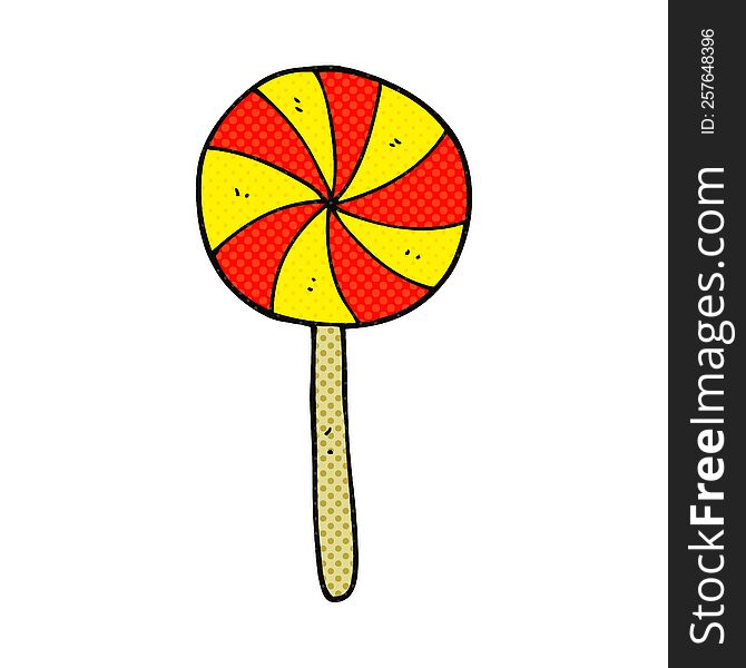Cartoon Candy Lollipop