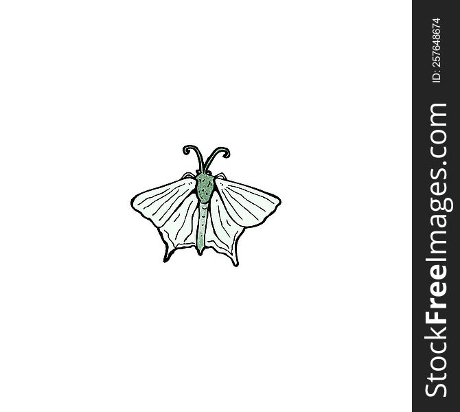 cartoon moth