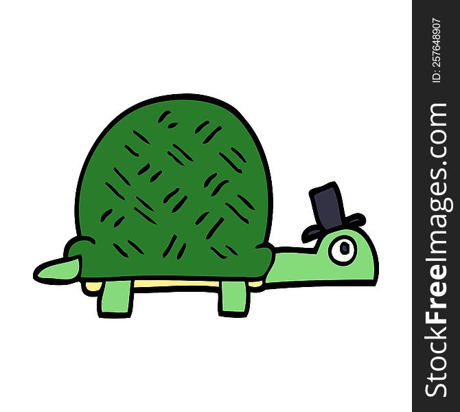 Cartoon Doodle Funny Tortoise