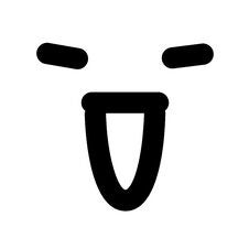 Free Simple Happy Face Enjoying Icon Royalty Free Stock Photography - 257655157