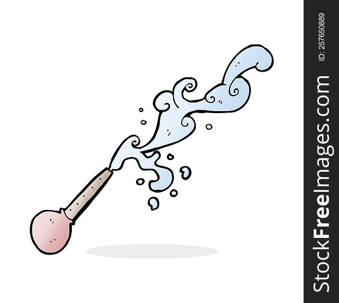 cartoon squirting pipette
