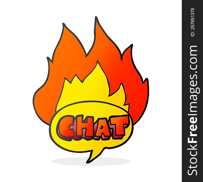 cartoon chat symbol