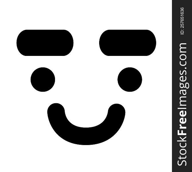 Expressive Eyebrow Face Icon