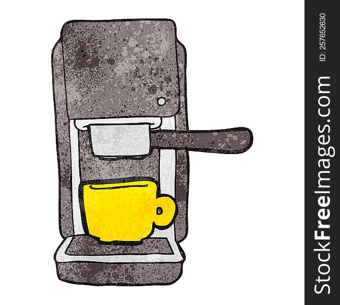 Textured Cartoon Espresso Maker