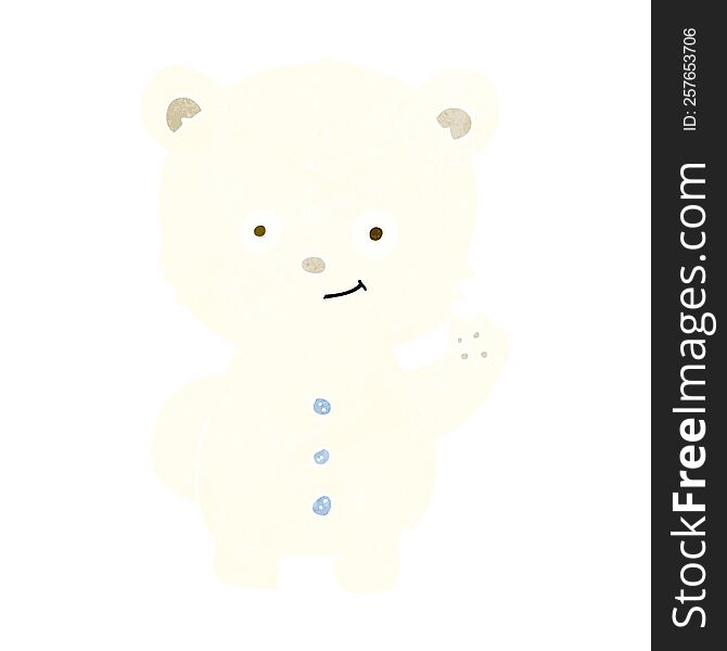 cartoon polar bear cub