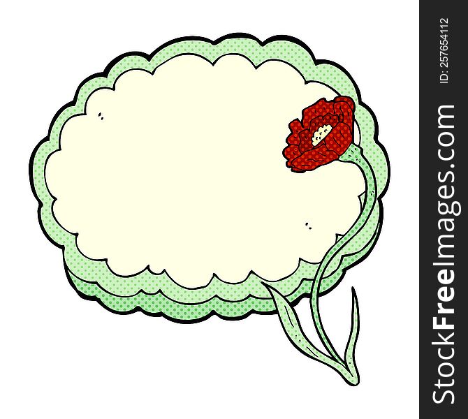 Cartoon Flower And Cloud Frame