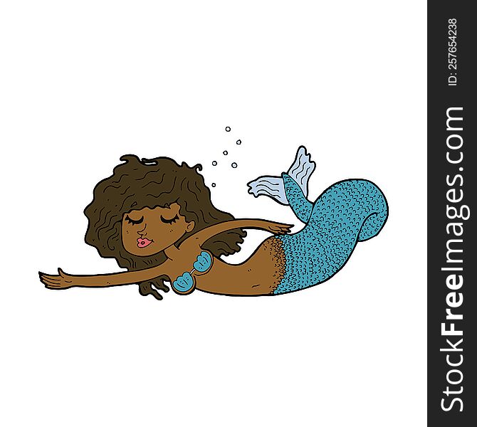 Cartoon Mermaid