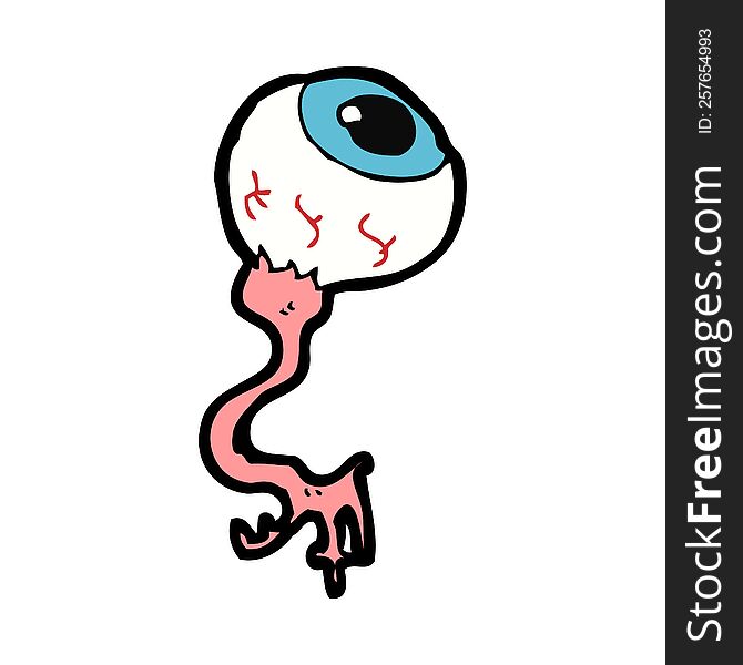 cartoon gross eyeball