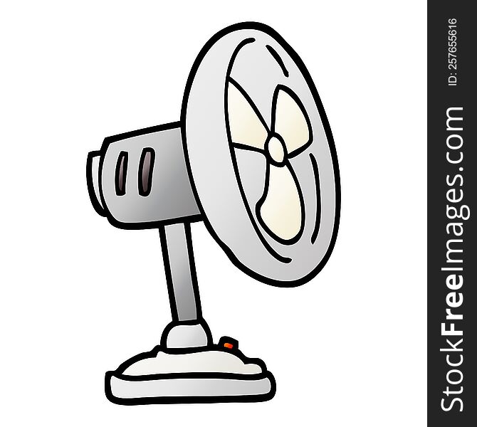 Vector Gradient Illustration Cartoon Desktop Fan