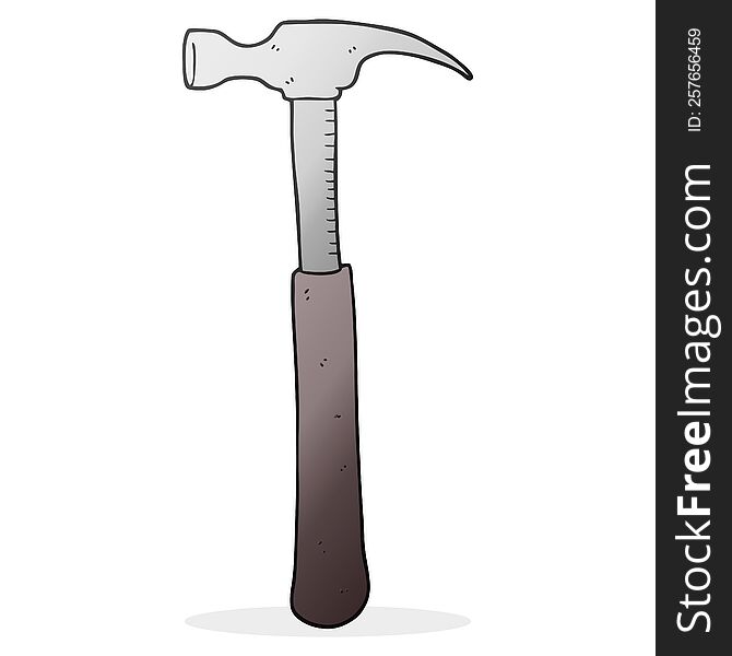 freehand drawn cartoon hammer