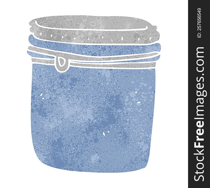 Retro Cartoon Jar