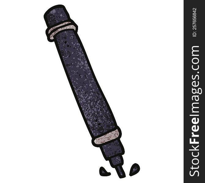cartoon doodle marker pen