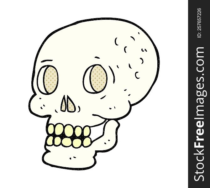 Cartoon Halloween Skull