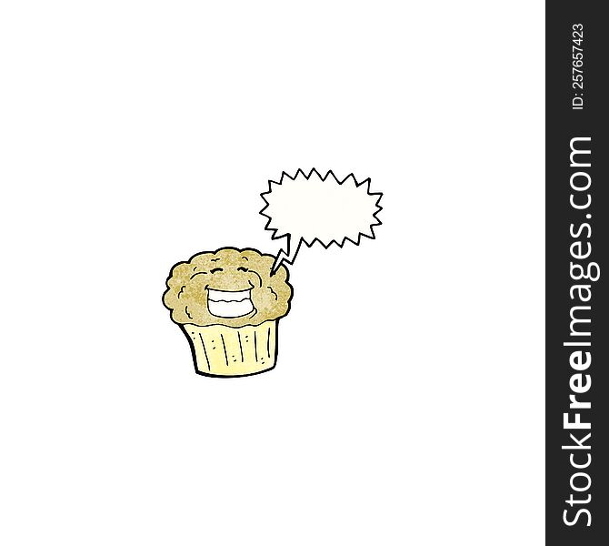 Cupcake Cartoon Character