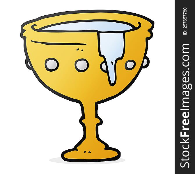 freehand drawn cartoon medieval cup