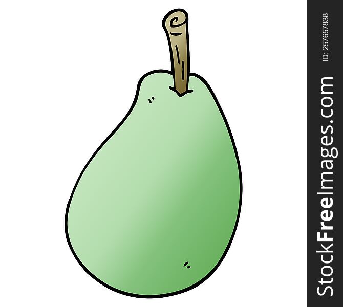 Cartoon Doodle Fresh Pear