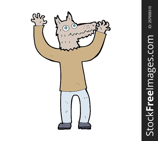 Cartoon Wolf Man