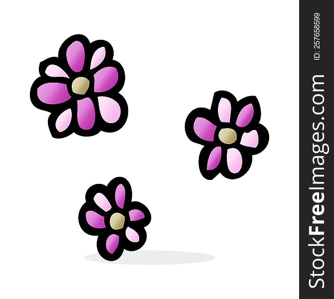 cartoon flowers