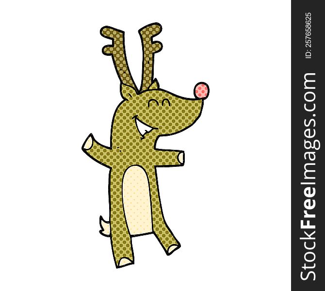 cartoon reindeer