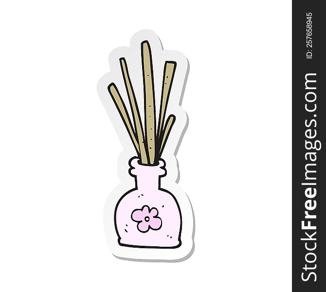 Sticker Of A Cartoon Fragrance Oil Reeds