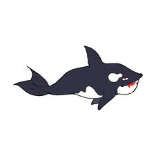 Cartoon Killer Whale Stock Image