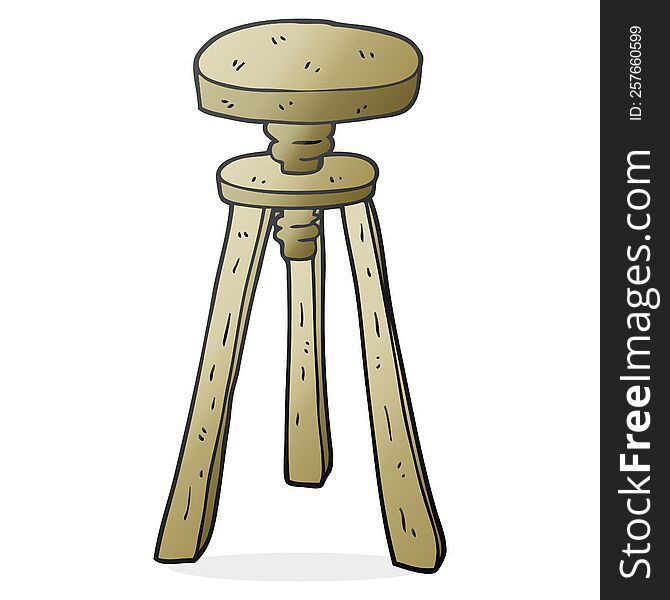 cartoon artist stool
